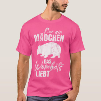 T-shirt Une fille qui aime l'Australie Wombats