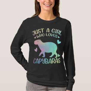 T-shirt Une fille qui aime les Capybaras