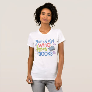 T-shirt Une fille qui aime les livres