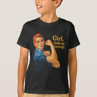 T-shirt Une fille tient mes oreilles Anti Trump Rosie Le R