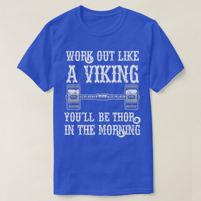 T-shirt Une formation comme une salle de sport Viking (Design devant)