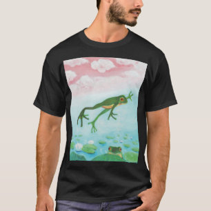 T-shirt Une Grenouille S'Enfonce Dans L'Étang Illustration