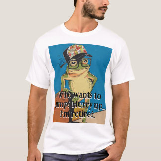 T-shirt Une grenouille vintage unique et design
