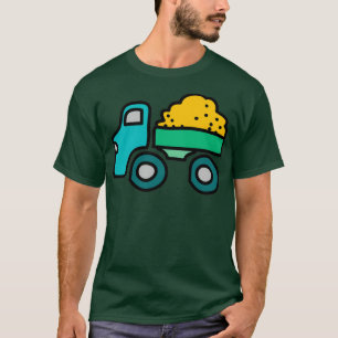T-shirt Une grosse pile de déchets dans un camion de pompa