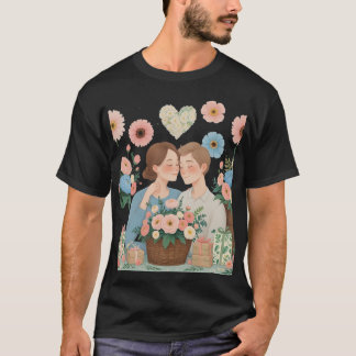 T-shirt 🌸 💖 Une Histoire D'Amour En Pleine Floraison 🌿 