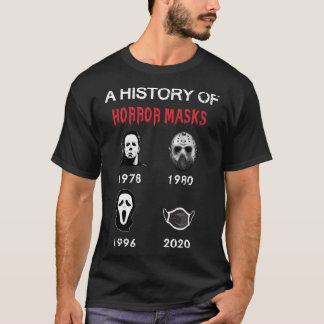 T-shirt une histoire des masques d'Halloween