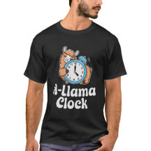 Une horloge A-Llama drôle et mignonne, un jeu de m