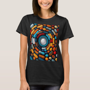 T-shirt Une illustration abstraite optique minimaliste