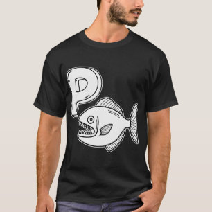 T-shirt Une illustration de la lettre P représentant un pi