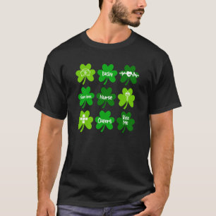 T-shirt Une infirmière Shamrock verte chanceuse St Patrick