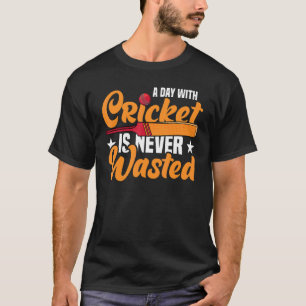 T-shirt Une Journée Avec Crickets Cricket Sports Équipe Jo