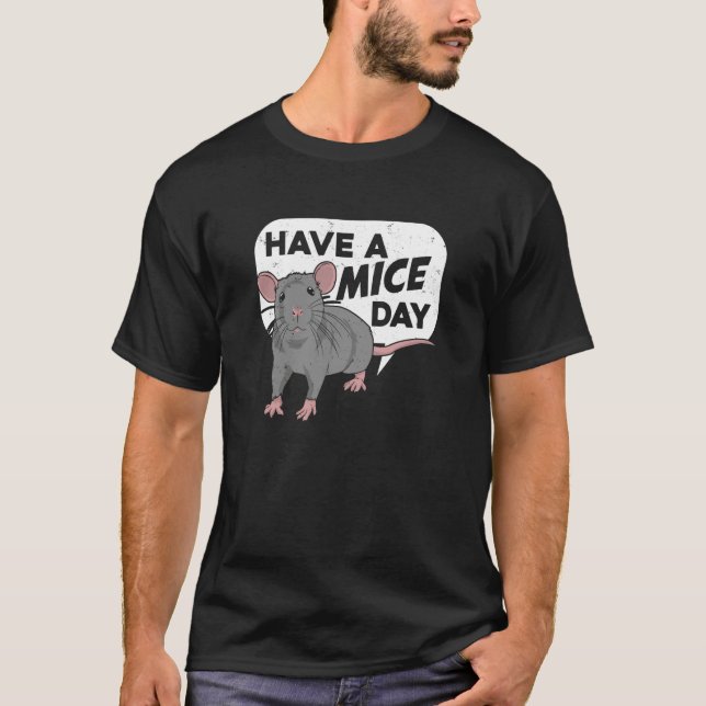T-shirt Une journée de souris pour une souris fantaisie (Devant)