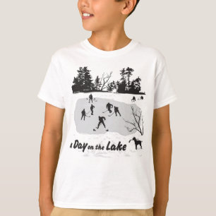 T-shirt Une journée sur le Lake Pond Hockey Youth