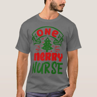 T-shirt Une Joyeuse infirmière Noël