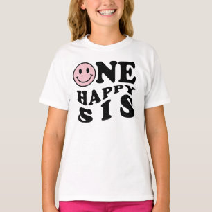 T-shirt Une joyeuse soeur   Pink Matching One Family Anniv