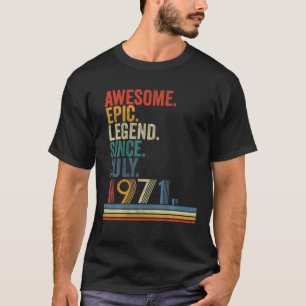 T-shirt Une légende épopée stupéfiante depuis juillet 1971
