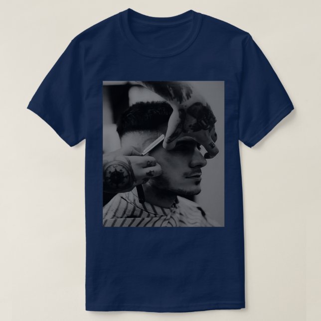 T-shirt une licence de coiffureCoolLicence de port de barb (Design devant)