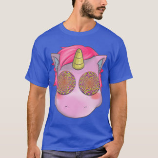T-shirt Une licorne rose hypnotique commence à vous l'idée