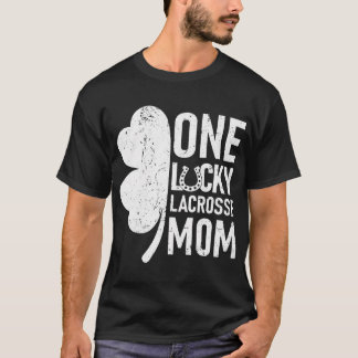 T-shirt Une Lucky Lacrosse Maman Drôle Matching St patrick