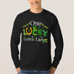 T-shirt Une Lucky Lunch Lady Funny Jour de la Saint Patric