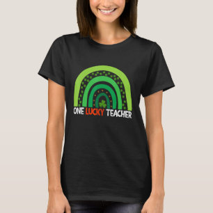 T-shirt Une Lucky Rainbow Teacher St Patricku2019s Day App