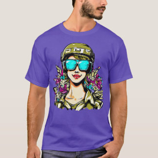 T-shirt Une magnifique mère militaire