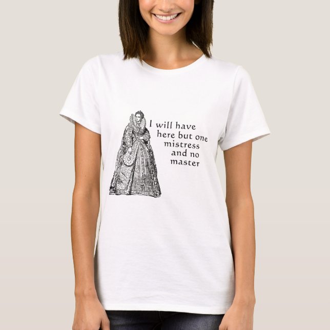 T-shirt Une maîtresse ici (Devant)