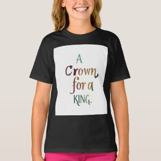 T-shirt ・ Une majestueuse couronne dorée ornée d'un ge pré