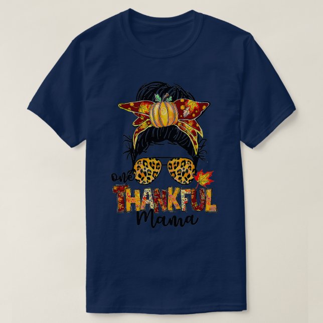 T-shirt Une Mama Gentil Drôle Mâle Mâle Bun Automne Que (Design devant)