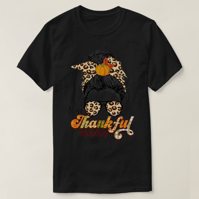 T-shirt Une Mama Gentil Drôle Mâle Mâle Bun Automne Que (Design devant)