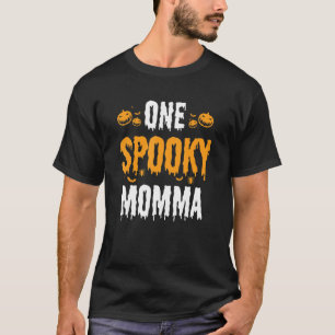 T-shirt Une maman Éffrayante Mère jumelle famille Hallowee