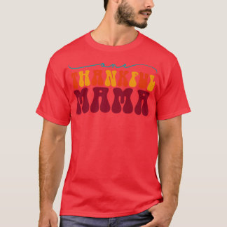 T-shirt Une maman Remerciante Happy Fall Mama Automne Than