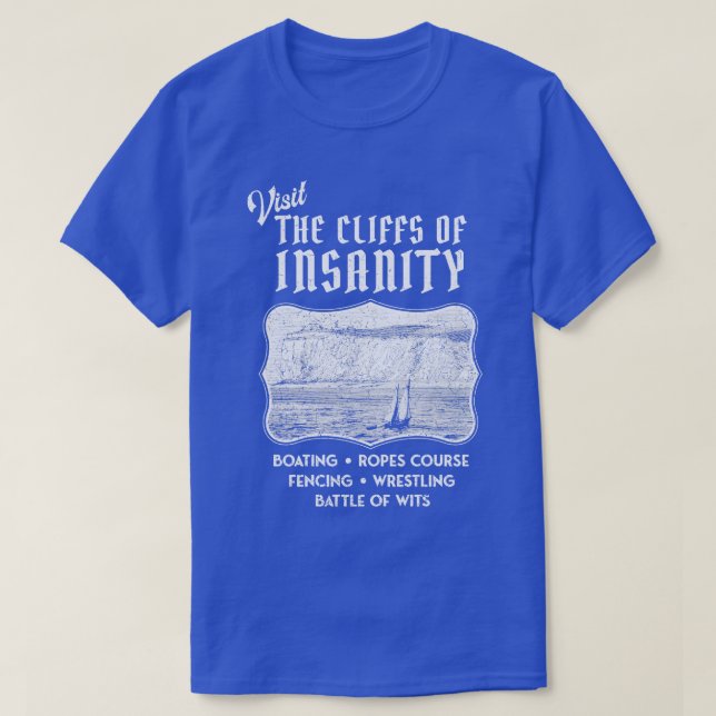 T-shirt Une mariée visite les falaises de la folie (Design devant)