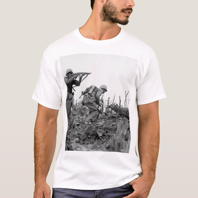 T-shirt Une marine de l'image _War de ?ère division de la (Devant)