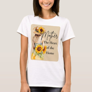 T-shirt Une mère en robe de soleil avec verset biblique