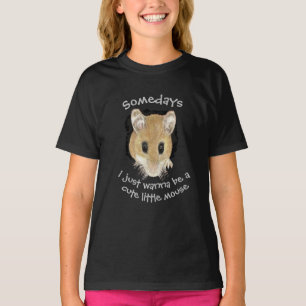 T-shirt Une mignonne souris animale qui regarde dehors Jus