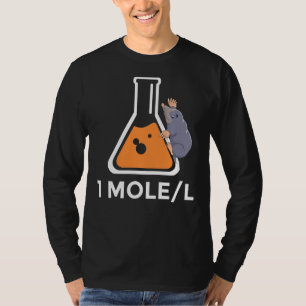 T-shirt Une Mole par litre Avogrado Beaker Science Major F
