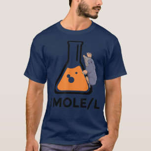 T-shirt Une Mole par litre Avogrado Science majeur nerd fu