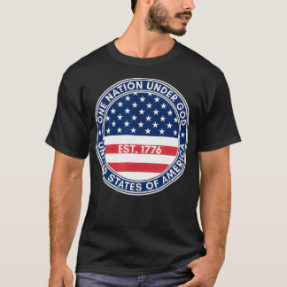 T-shirt Une nation sous Dieu