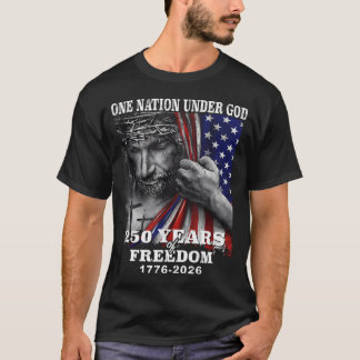 T-shirt Une nation sous Dieu 250 ans de