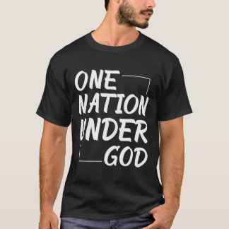T-shirt Une nation sous Dieu - Chemise à manches longues c