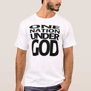T-shirt Une nation sous Dieu - chemise blanche