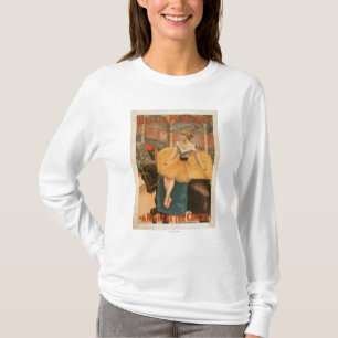 T-shirt Une nuit à l'affiche théâtrale de jeu de cirque