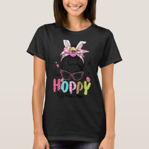 T-shirt Une Opticienne Hoppy Messy Bun Cheveux Bunny Ear P