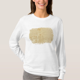 T-shirt Une page du codex Leicester, 1508-12