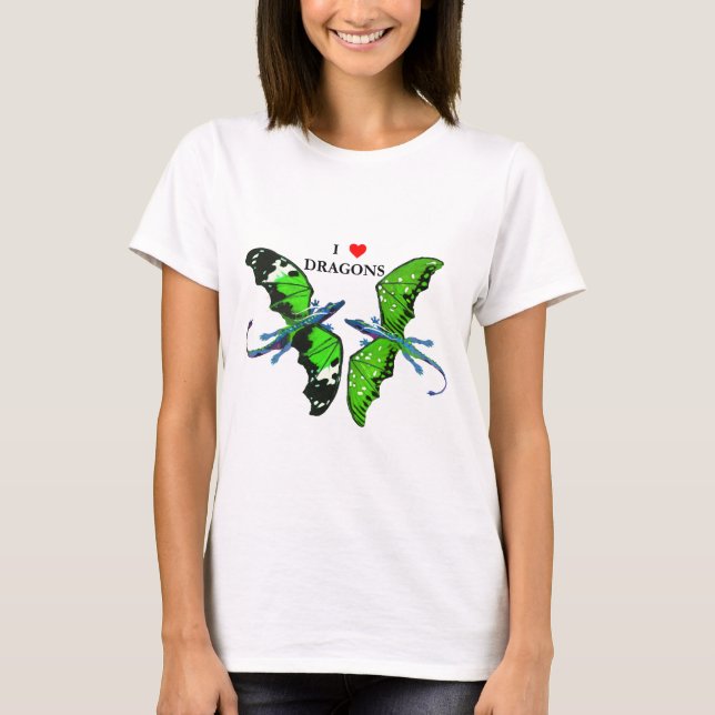 T-shirt Une paire de dragons (Devant)