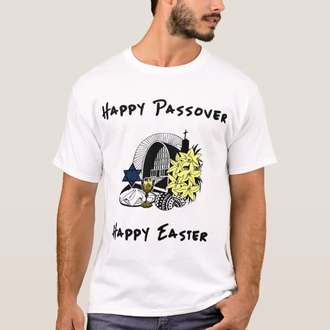 T-shirt Une pâque et une Pâques interconfessionnelles (Devant)