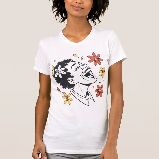 T-shirt Une personne joyeuse (Devant)