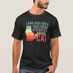 T-shirt Une personne sympathique de chat ragdoll