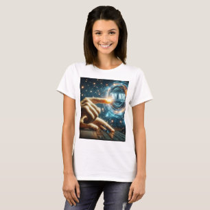 T-shirt une personne tapant sur un ordinateur portable ave